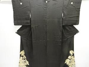 アンティーク　鶴に花模様刺繍留袖